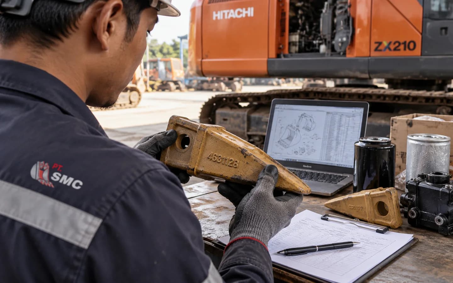 Cara Mencari Sparepart Hitachi ZX210: Data Unit dan Part Number