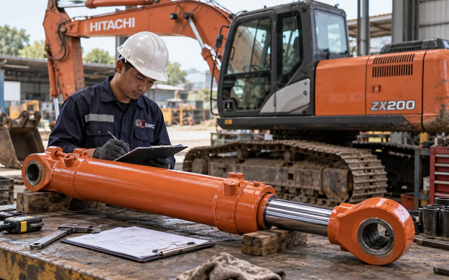 Arm Cylinder Hitachi ZX200: Ukuran, Kode Part, dan Checklist Pesanan