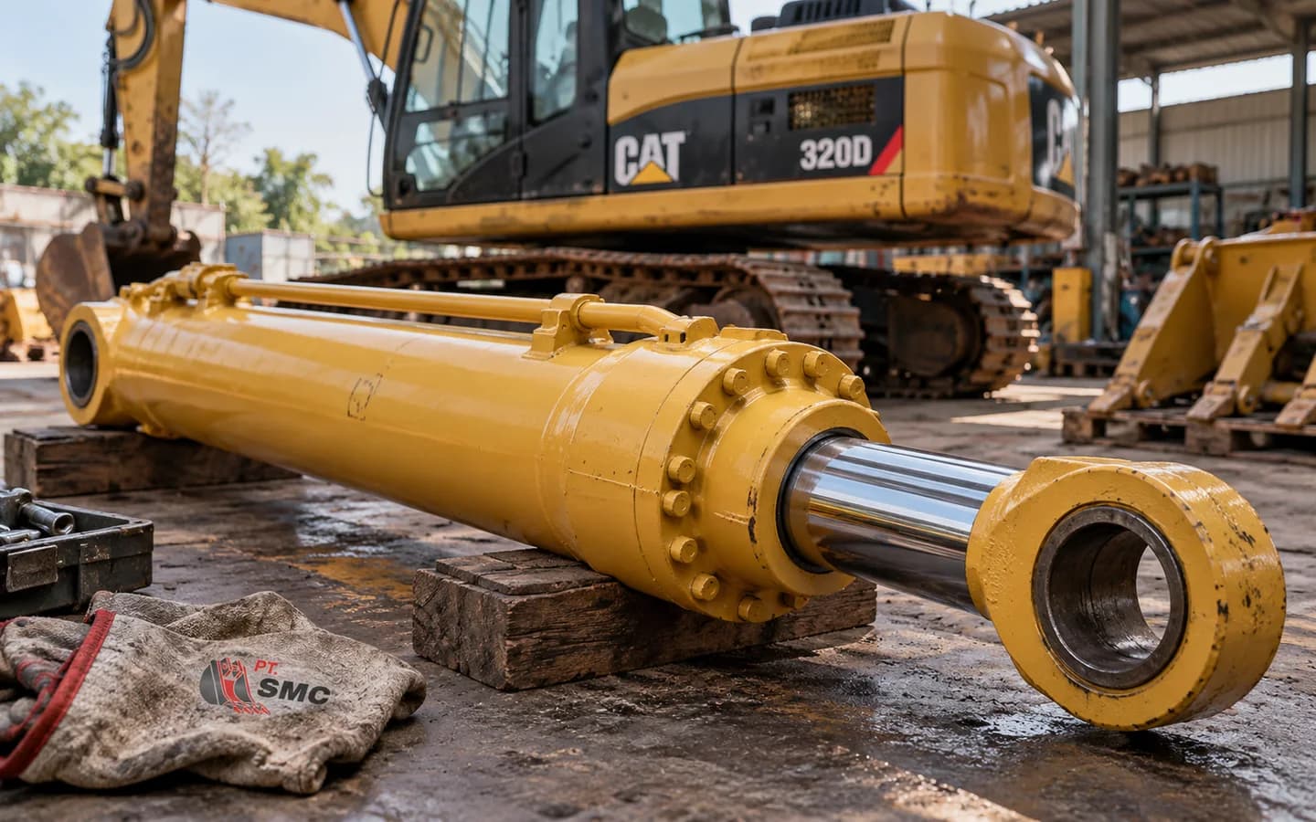 Boom Cylinder Caterpillar 320D: Ukuran, Kode Part, dan Checklist Pesanan