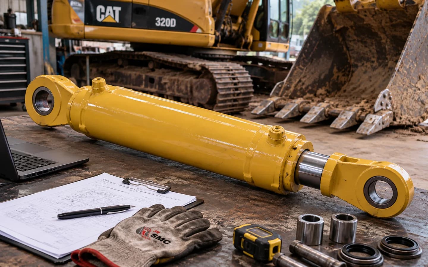 Bucket Cylinder Caterpillar 320D: Ukuran, Kode Part, dan Checklist Pesanan