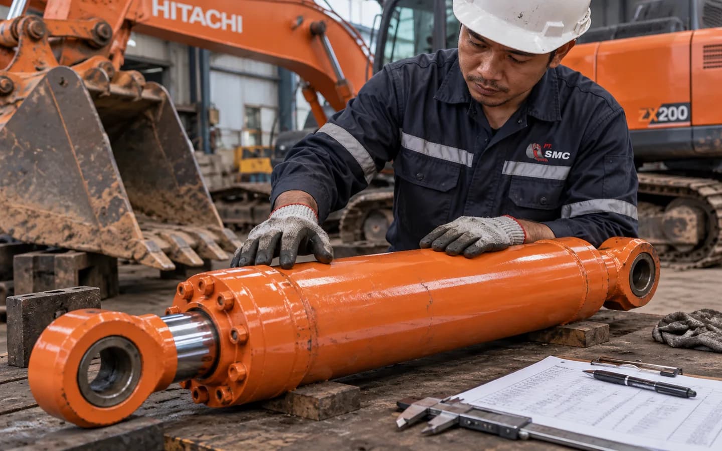 Bucket Cylinder Hitachi ZX200: Ukuran, Kode Part, dan Checklist Pesanan