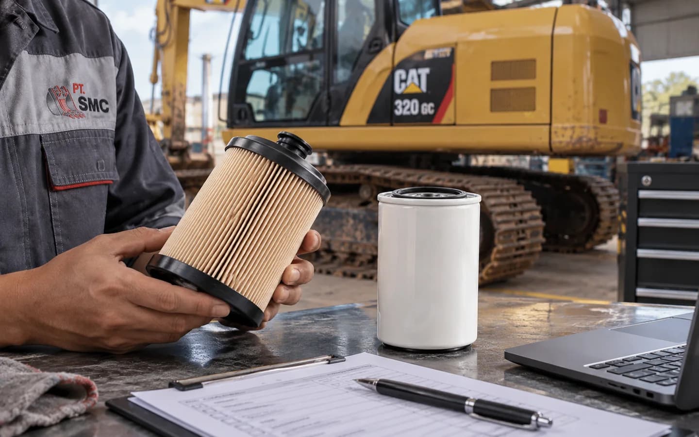 Fuel Filter Caterpillar 320 GC: Ukuran, Kode Part, dan Checklist Pesanan
