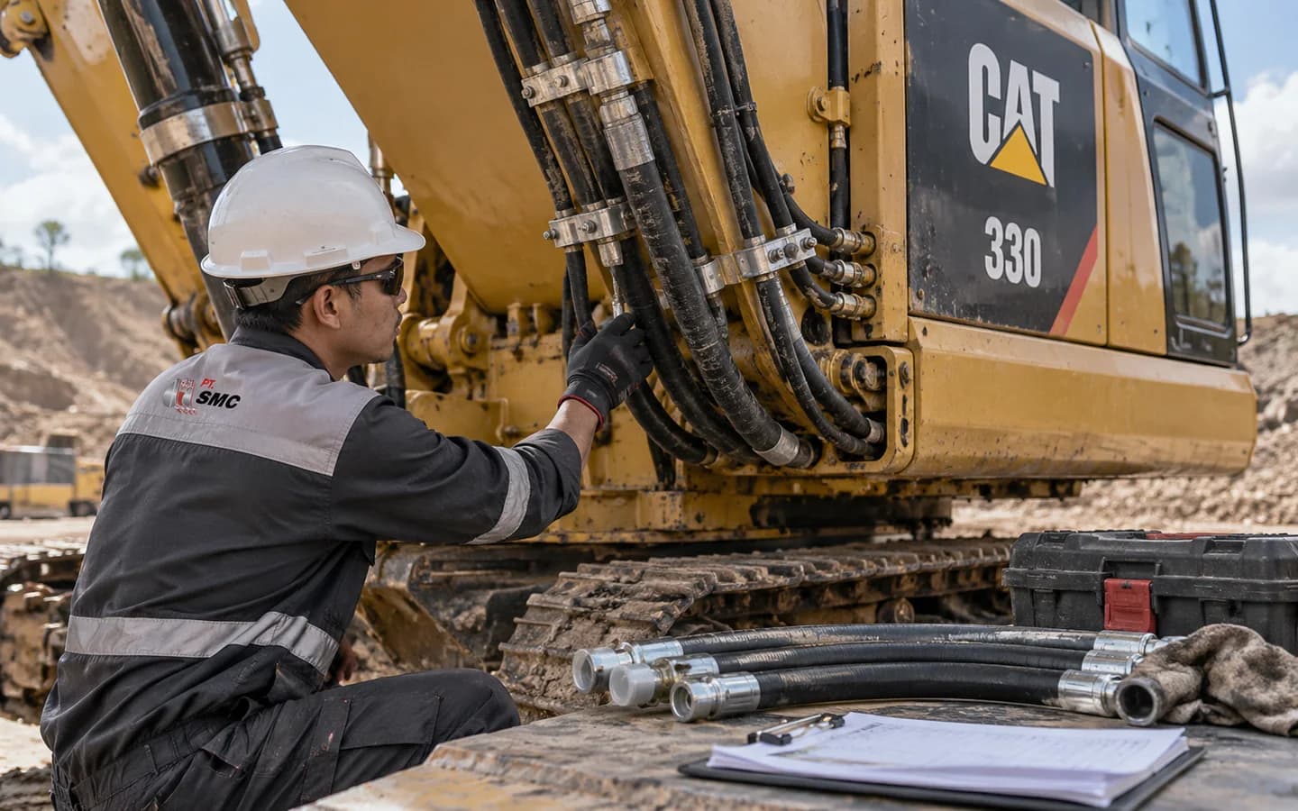 Hydraulic Hose Caterpillar 330: Ukuran, Kode Part, dan Checklist Pesanan