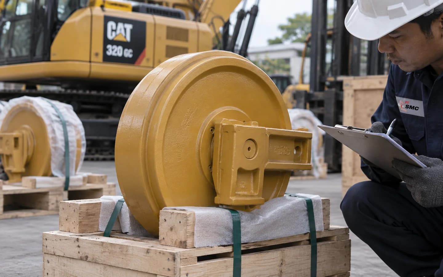 Idler Caterpillar 320 GC: Ukuran, Kode Part, dan Checklist Pesanan