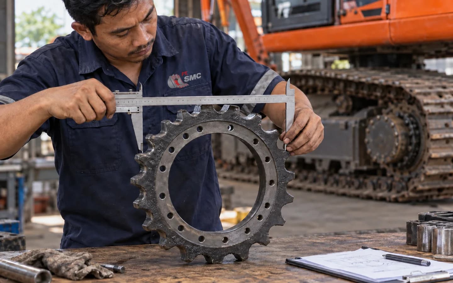 Sprocket Hitachi ZX210: Ukuran, Kode Part, dan Checklist Pesanan