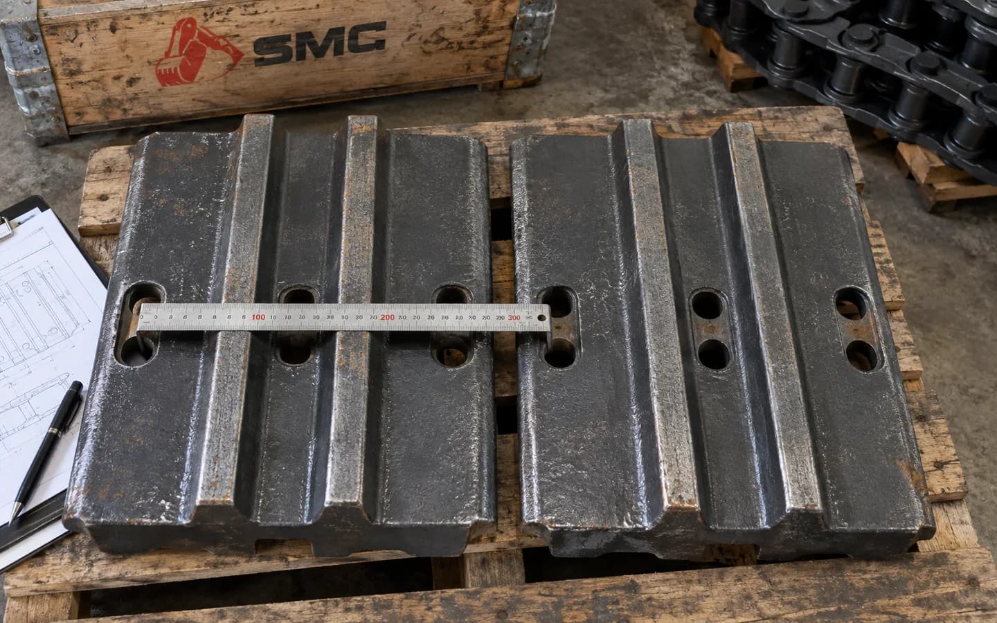 Track Shoe Hitachi ZX210: Ukuran, Kode Part, dan Checklist Pesanan