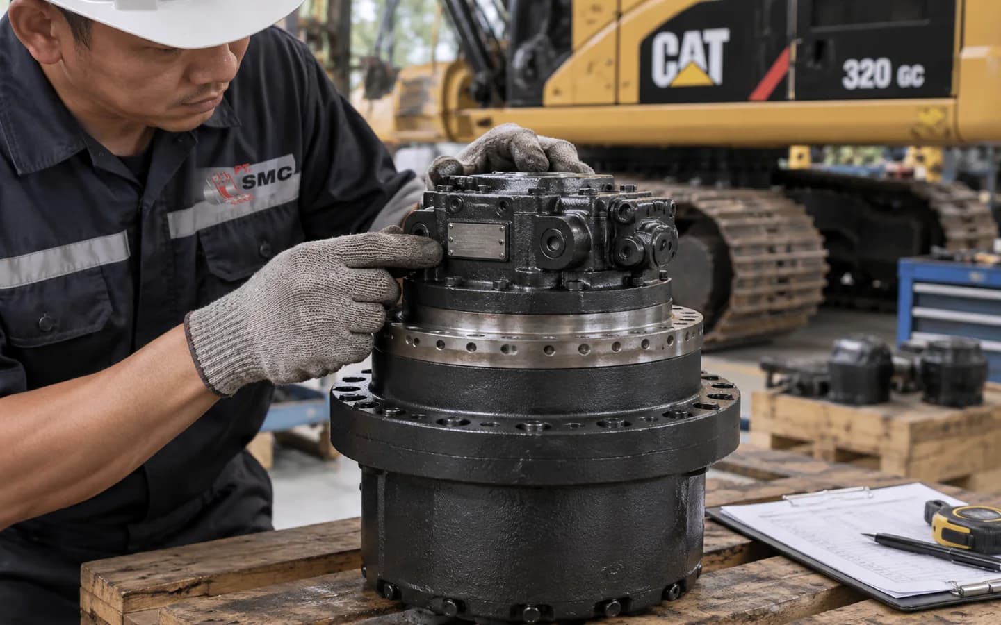 Travel Motor Caterpillar 320 GC: Ukuran, Kode Part, dan Checklist Pesanan