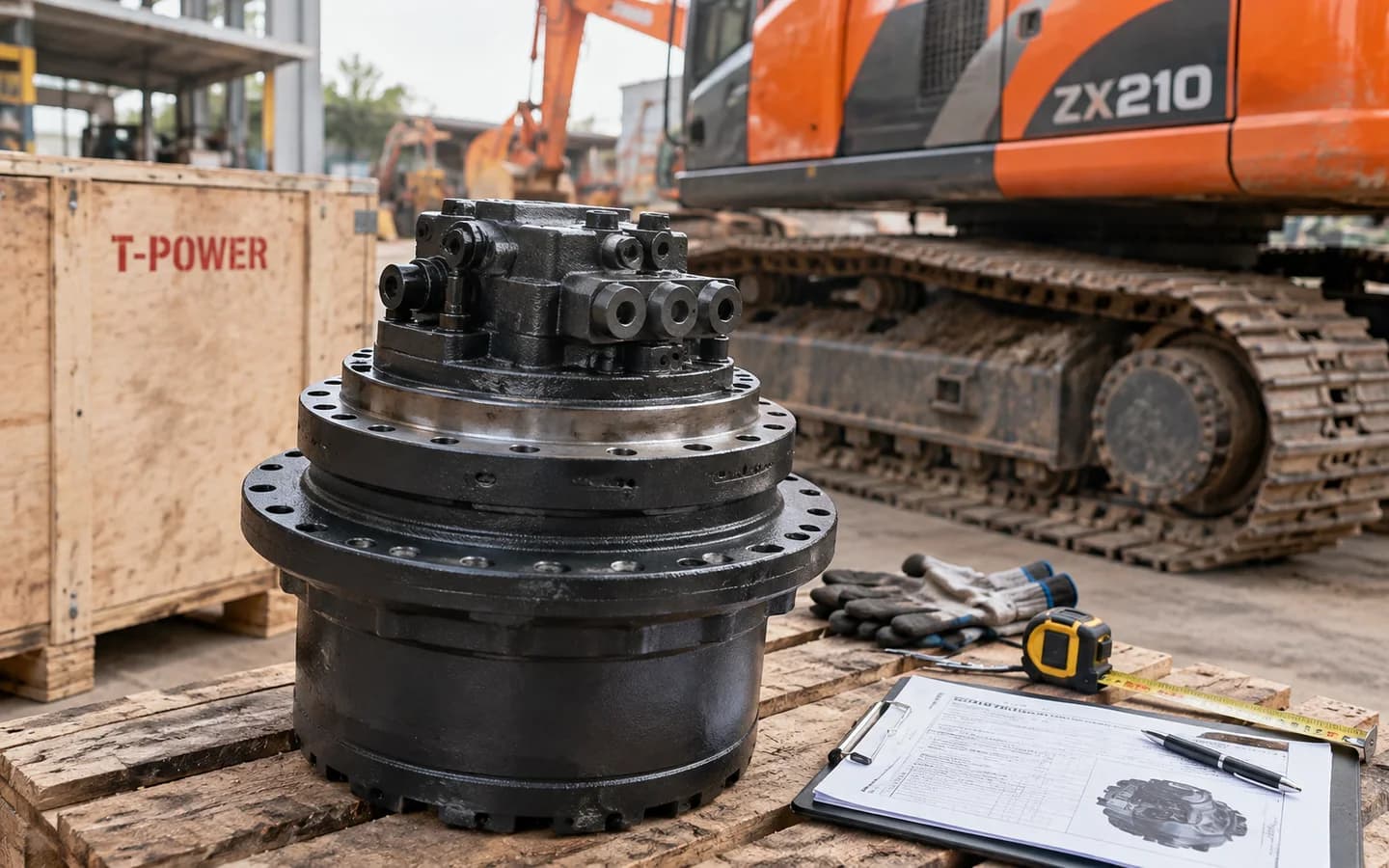 Travel Motor Hitachi ZX210: Ukuran, Kode Part, dan Checklist Pesanan