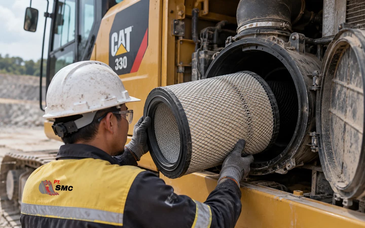 Air Filter Caterpillar 330 Bermasalah: Gejala dan Pemeriksaan Awal