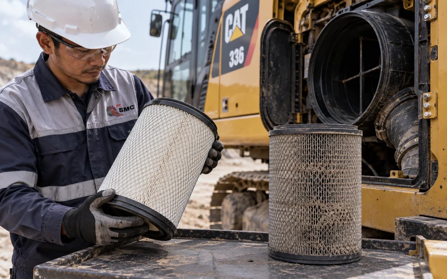 Air Filter Caterpillar 336 Bermasalah: Gejala dan Pemeriksaan Awal