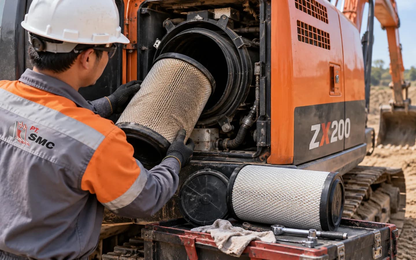 Air Filter Hitachi ZX200 Bermasalah: Gejala dan Pemeriksaan Awal