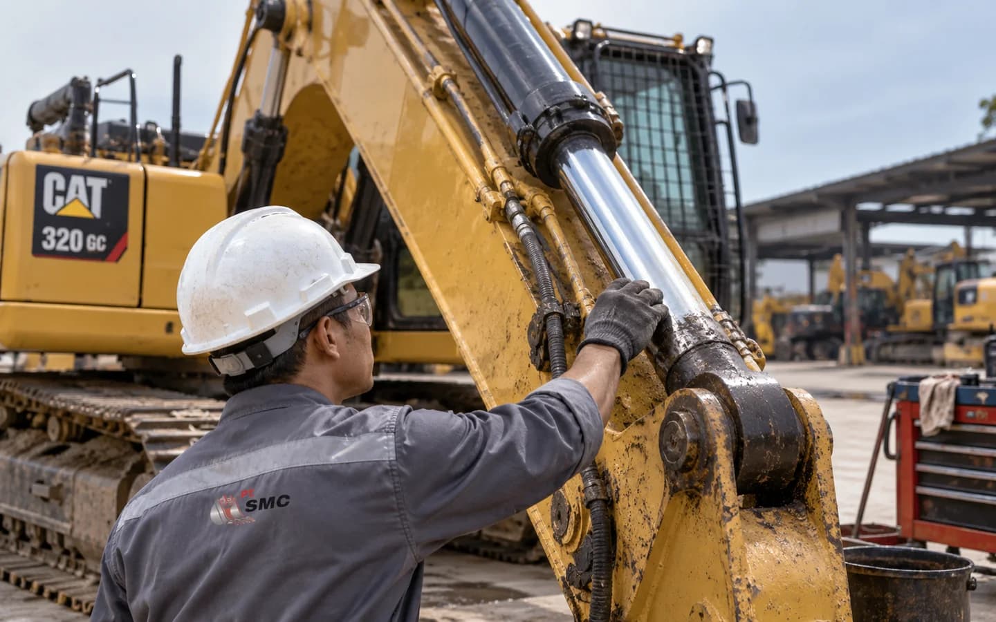 Arm Cylinder Caterpillar 320 GC Bermasalah: Gejala dan Pemeriksaan Awal