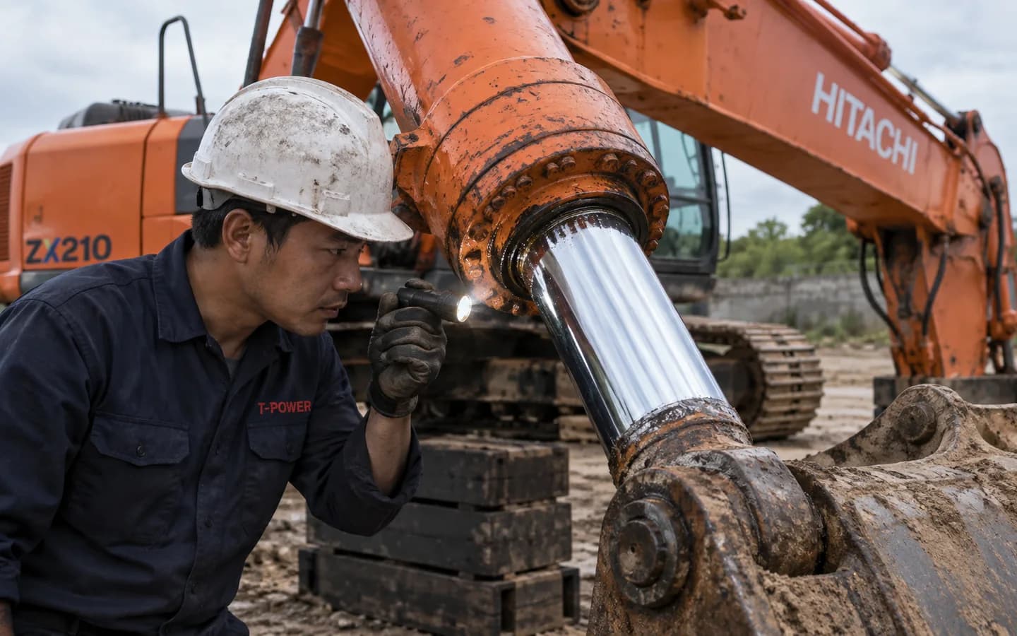 Boom Cylinder Hitachi ZX210 Bermasalah: Gejala dan Pemeriksaan Awal