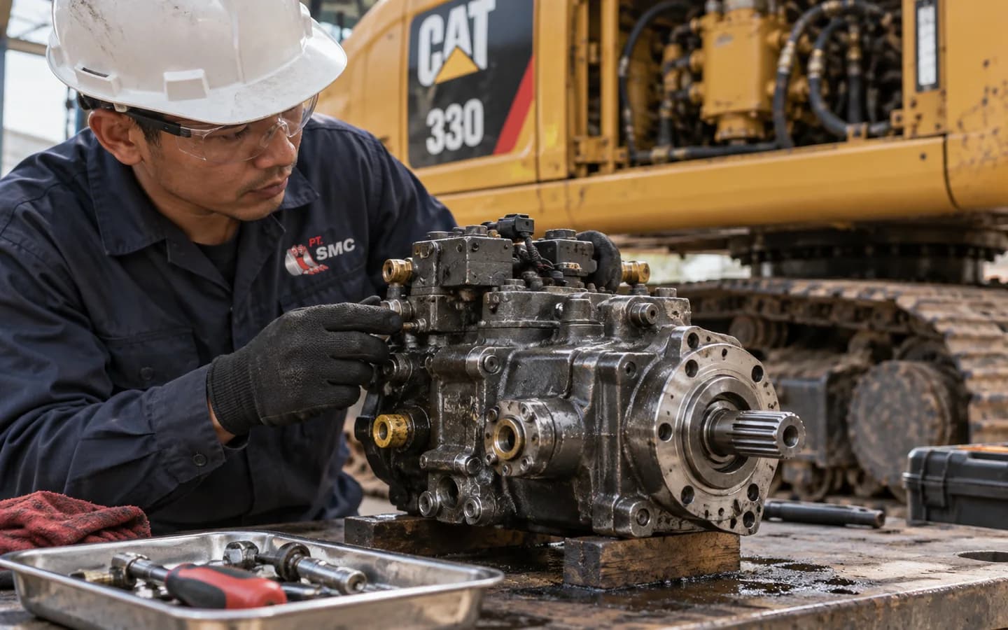 Hydraulic Pump Caterpillar 330 Bermasalah: Gejala dan Pemeriksaan Awal