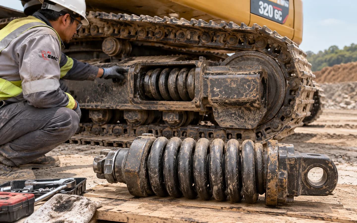 Recoil Spring Caterpillar 320 GC Bermasalah: Gejala dan Pemeriksaan Awal