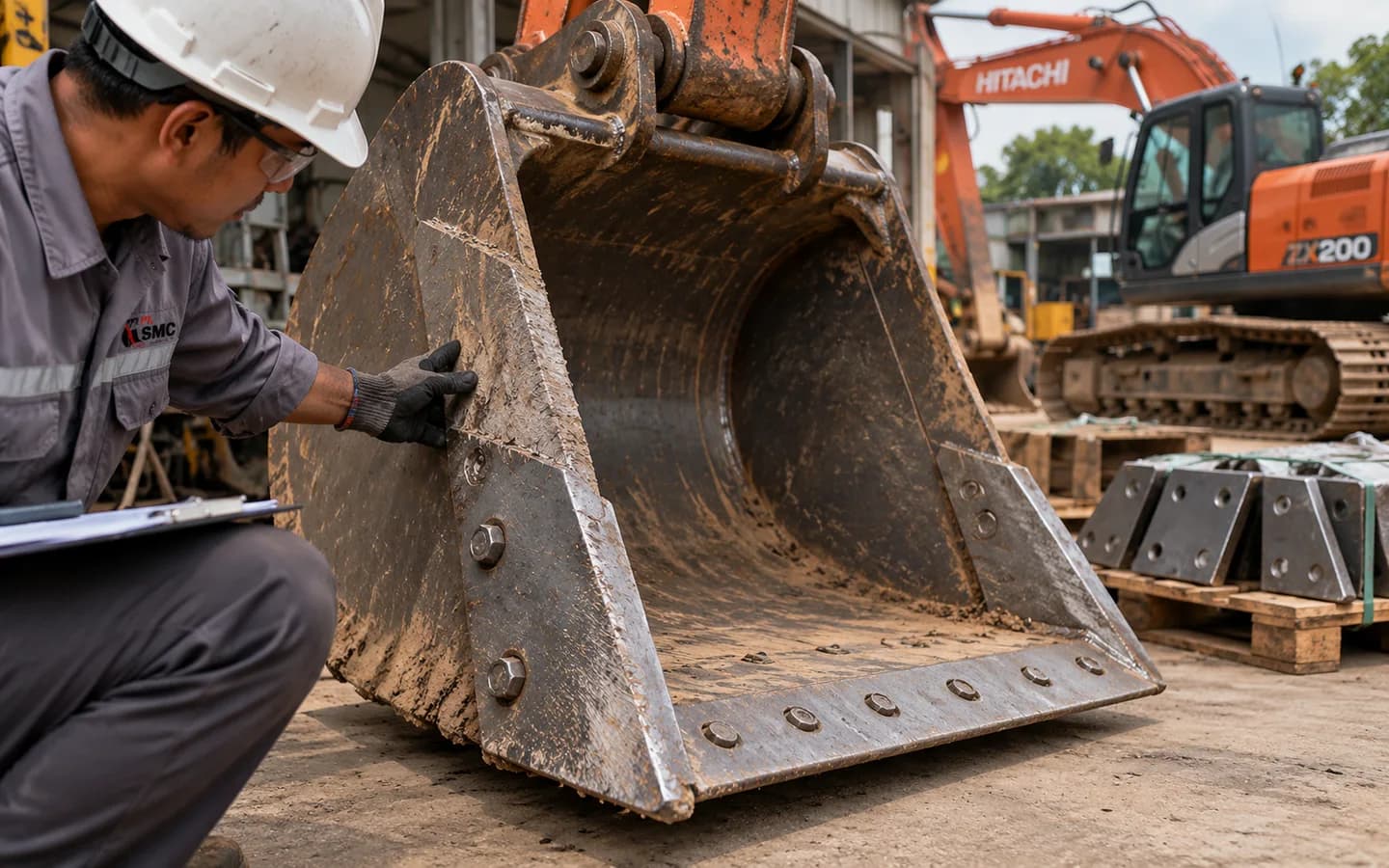 Side Cutter Bucket Hitachi ZX200 Bermasalah: Gejala dan Pemeriksaan Awal