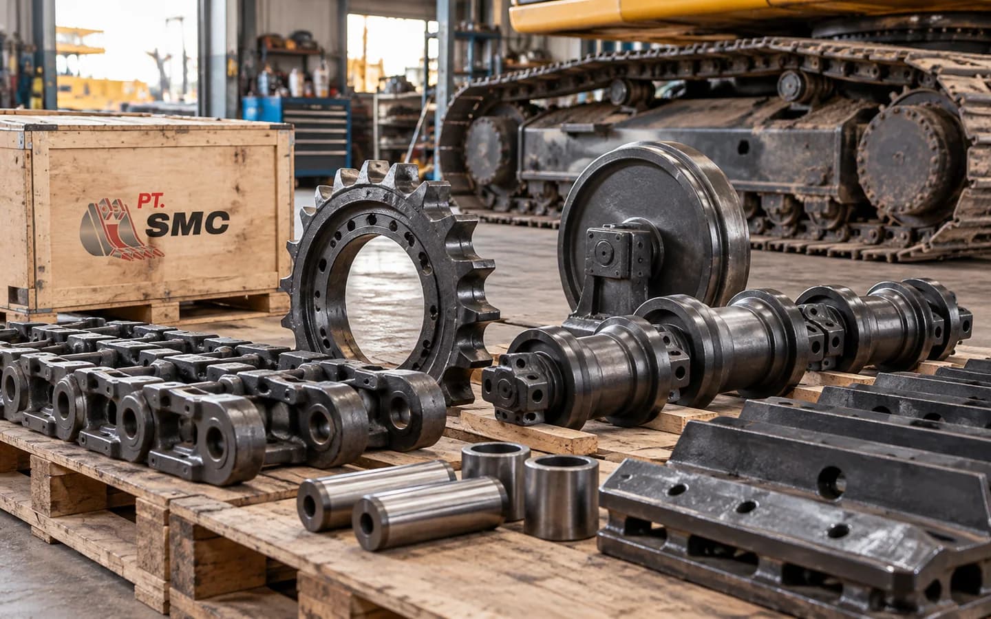 Komponen Undercarriage Excavator Lengkap dan Fungsinya