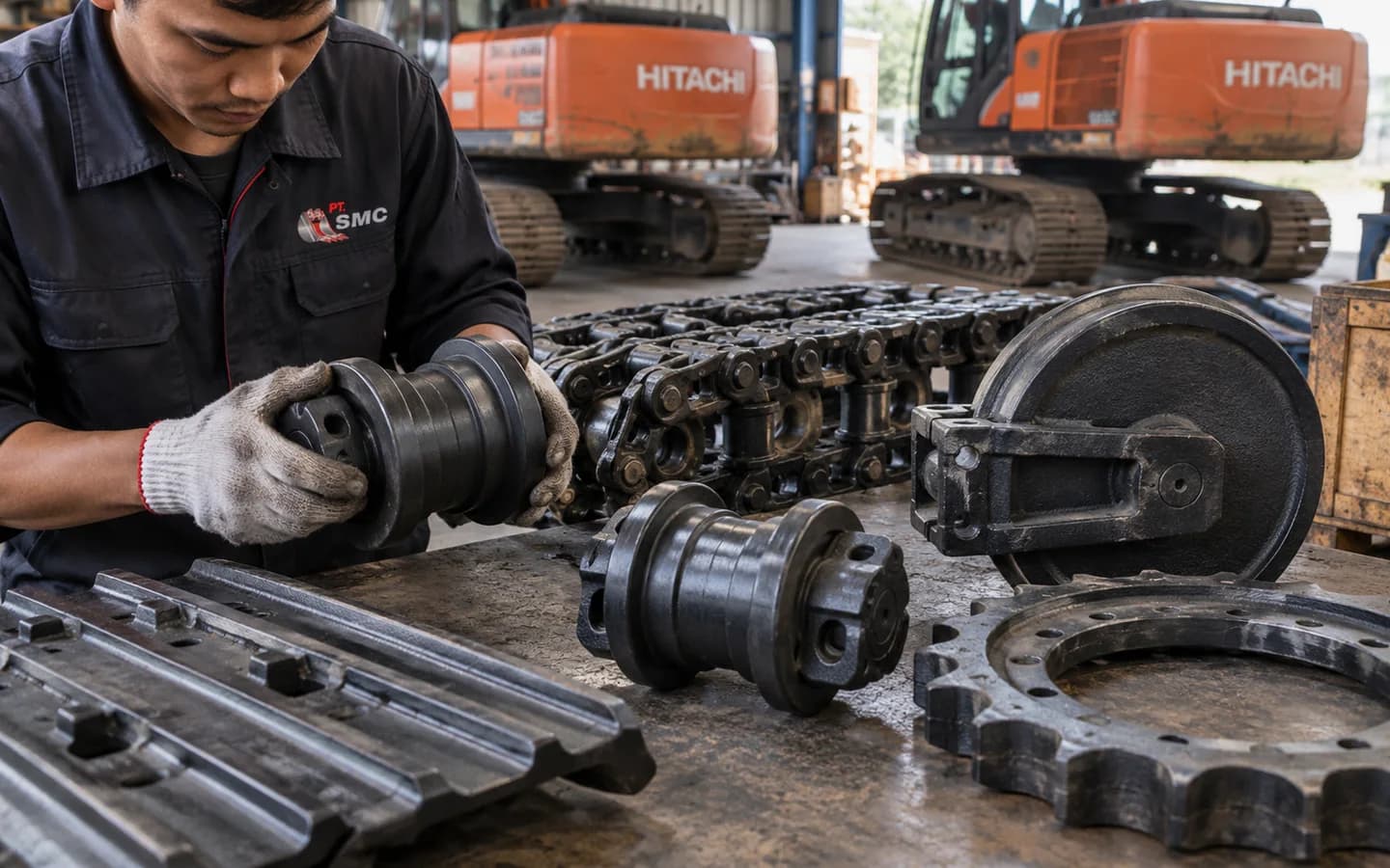 Panduan Sparepart Undercarriage Hitachi EX200 dan ZX200