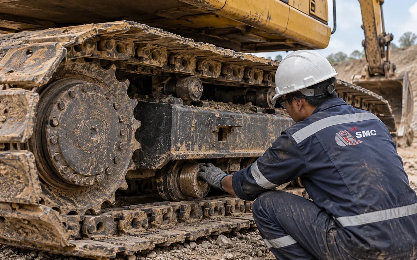 Sprocket dan Idler Komatsu PC200: Spesifikasi dan Penggantian