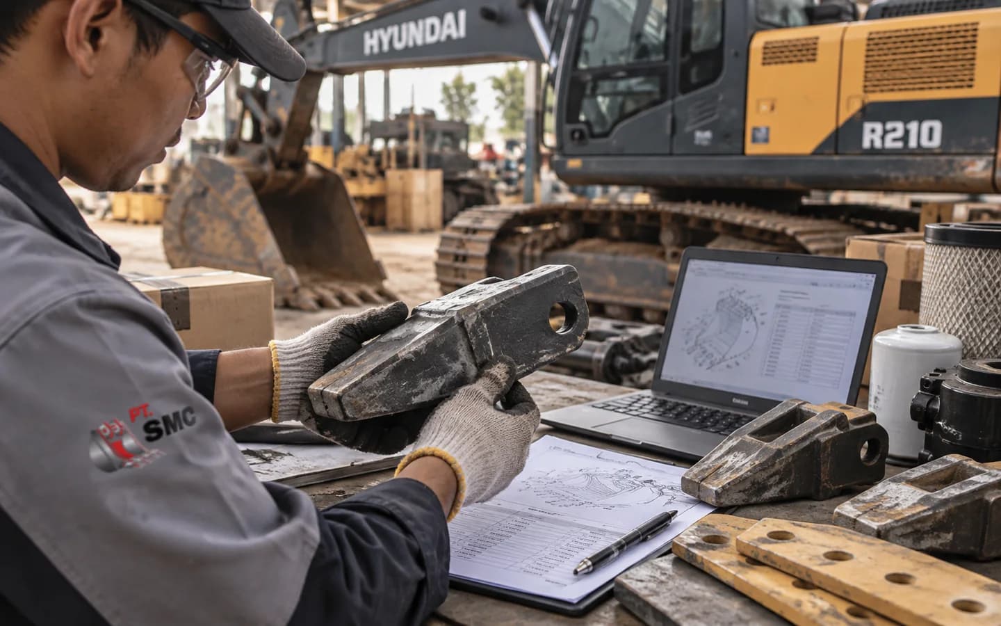 Cara Mencari Sparepart Hyundai R210: Data Unit dan Part Number