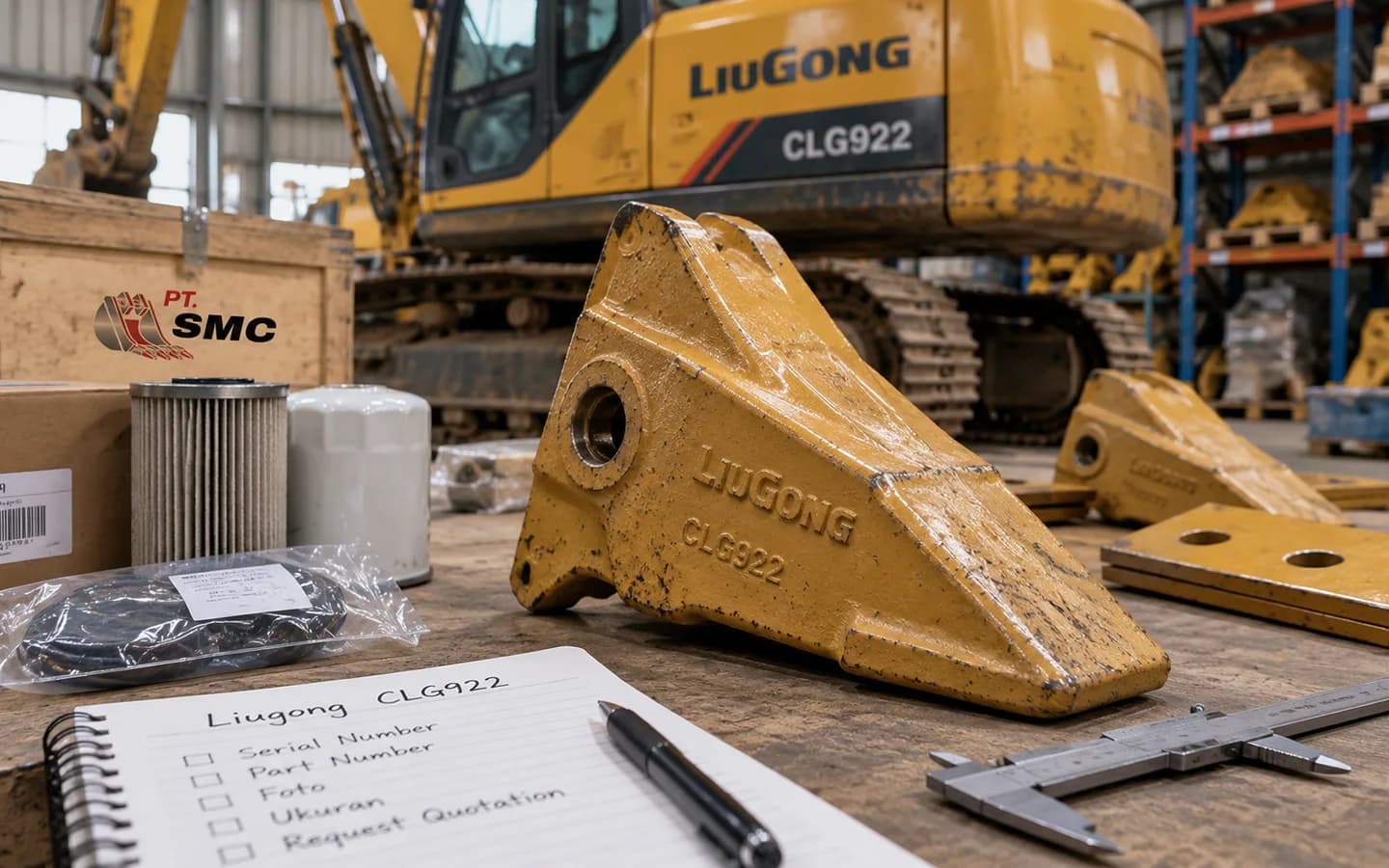 Cara Mencari Sparepart Liugong CLG922: Data Unit dan Part Number