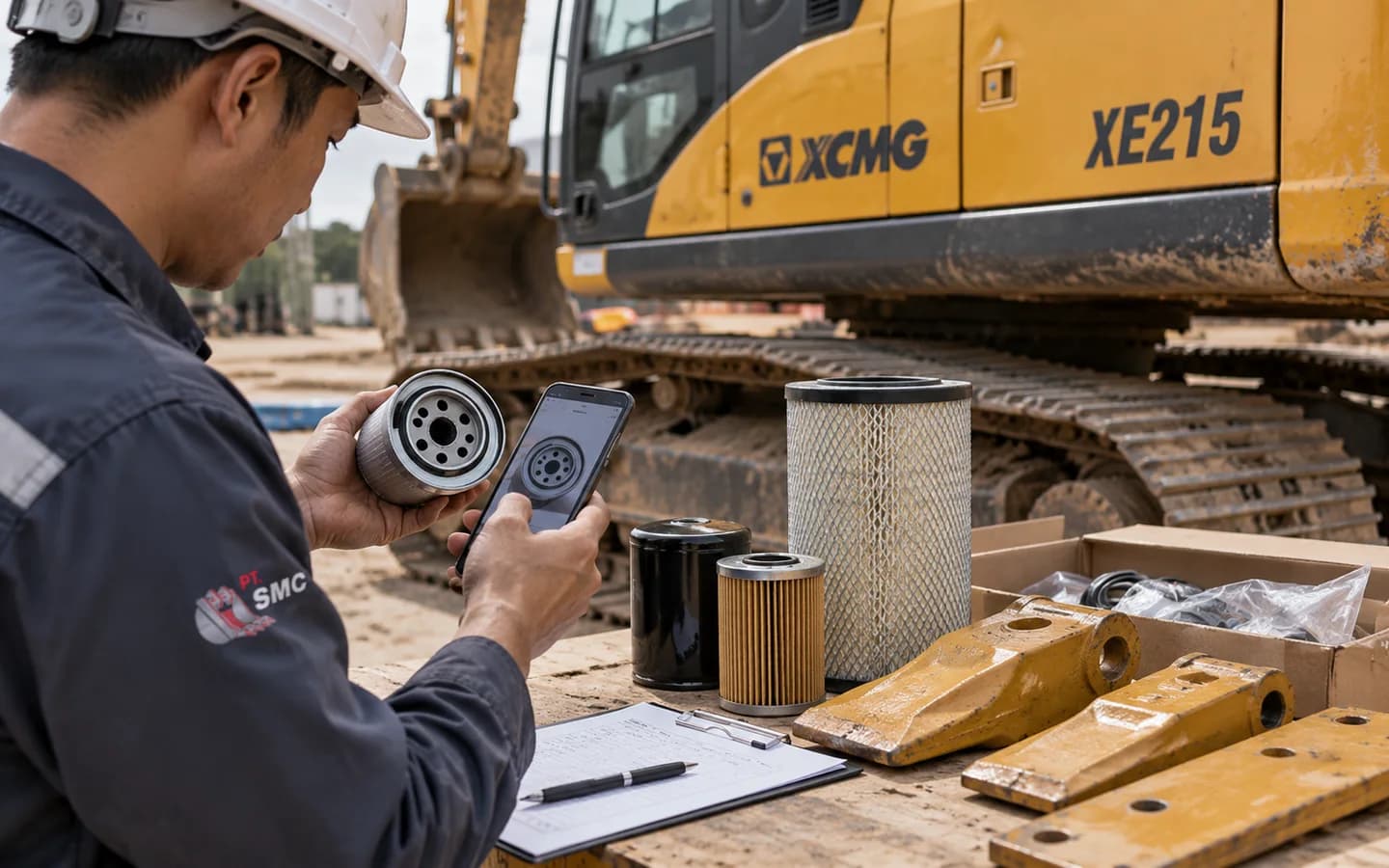 Cara Mencari Sparepart XCMG XE215: Data Unit dan Part Number
