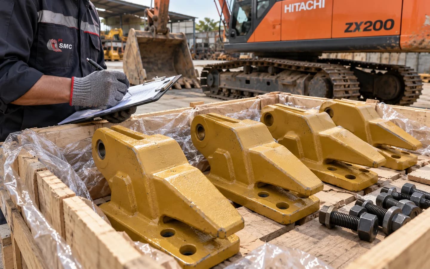 Bucket Adapter Hitachi ZX200: Ukuran, Kode Part, dan Checklist Pesanan
