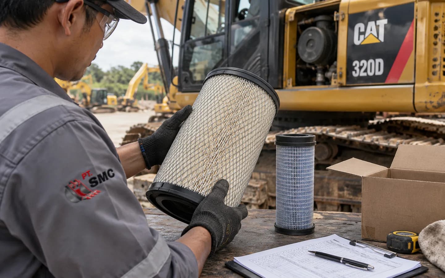 Air Filter Caterpillar 320D: Ukuran, Kode Part, dan Checklist Pesanan