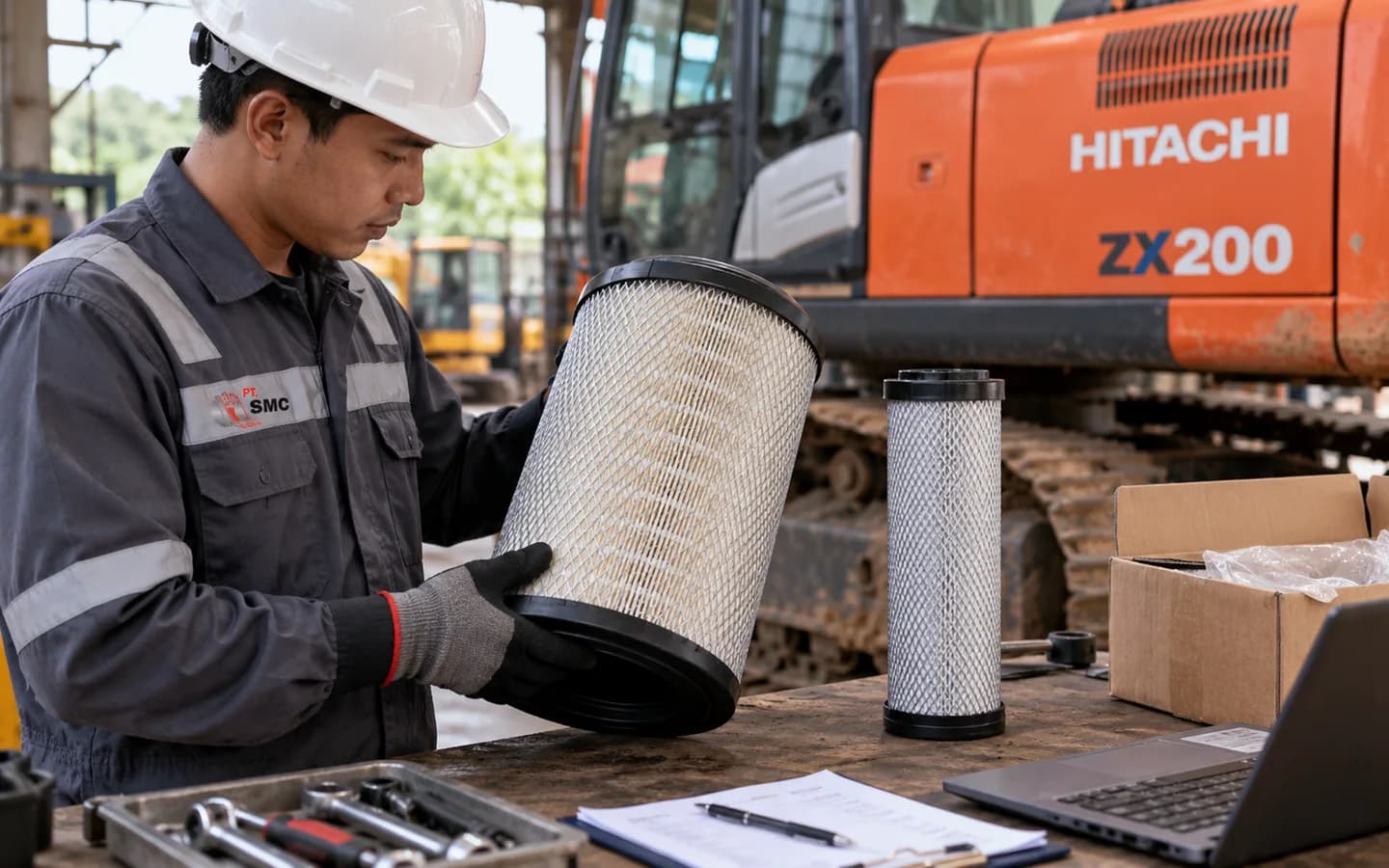 Air Filter Hitachi ZX200: Ukuran, Kode Part, dan Checklist Pesanan