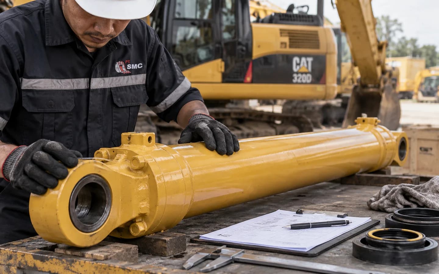 Arm Cylinder Caterpillar 320D: Ukuran, Kode Part, dan Checklist Pesanan