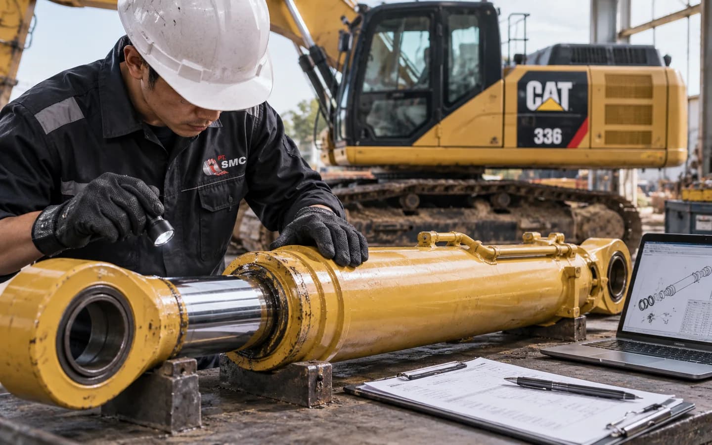 Boom Cylinder Caterpillar 336: Ukuran, Kode Part, dan Checklist Pesanan
