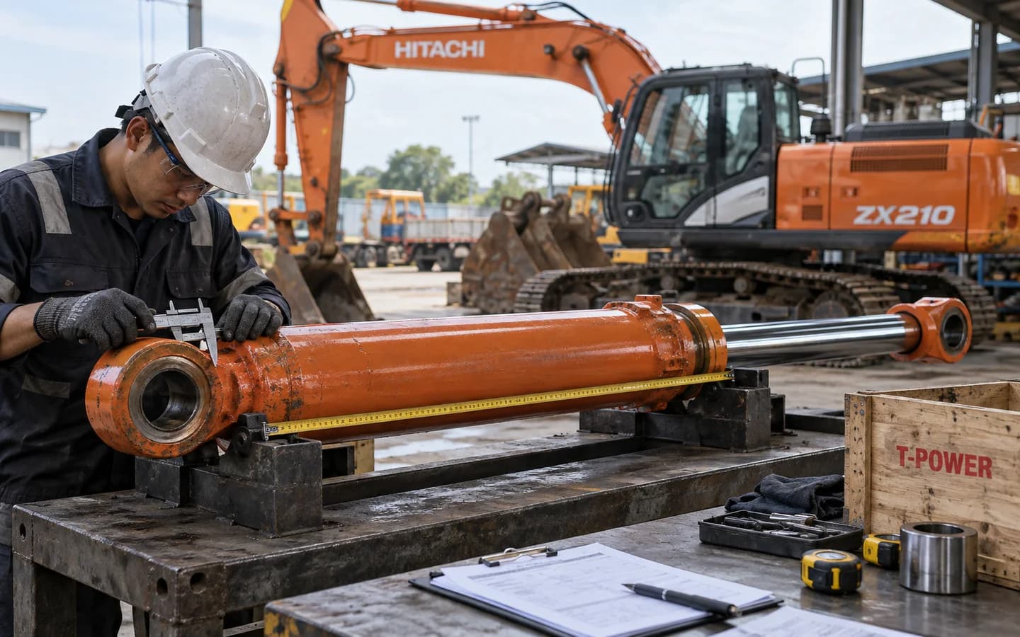 Boom Cylinder Hitachi ZX210: Ukuran, Kode Part, dan Checklist Pesanan