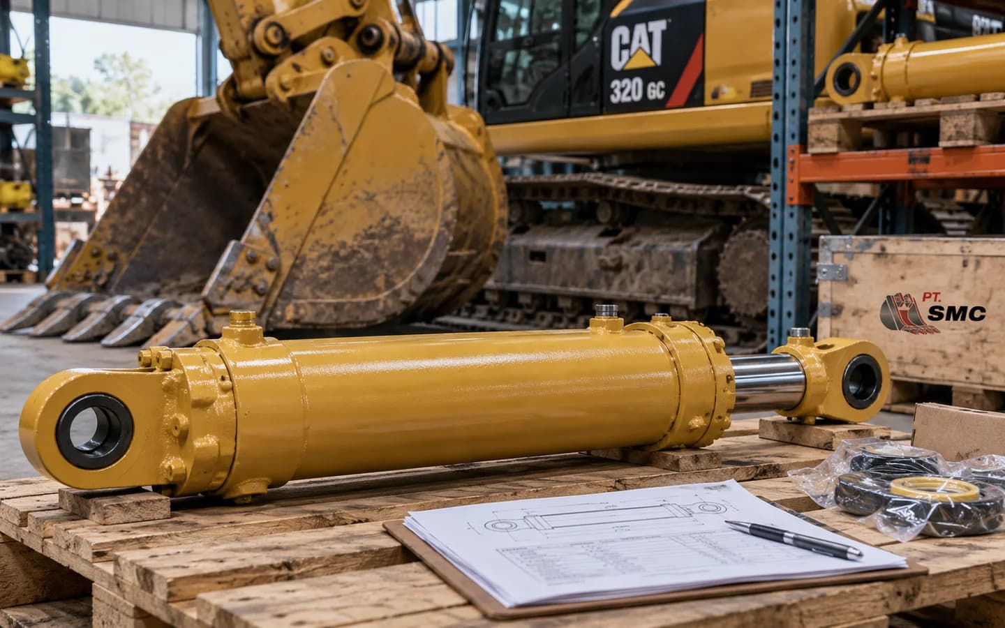 Bucket Cylinder Caterpillar 320 GC: Ukuran, Kode Part, dan Checklist Pesanan