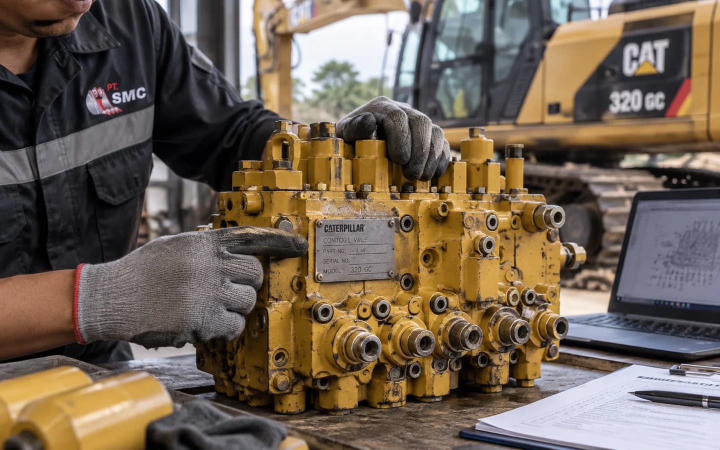 Control Valve Caterpillar 320 GC: Ukuran, Kode Part, dan Checklist Pesanan