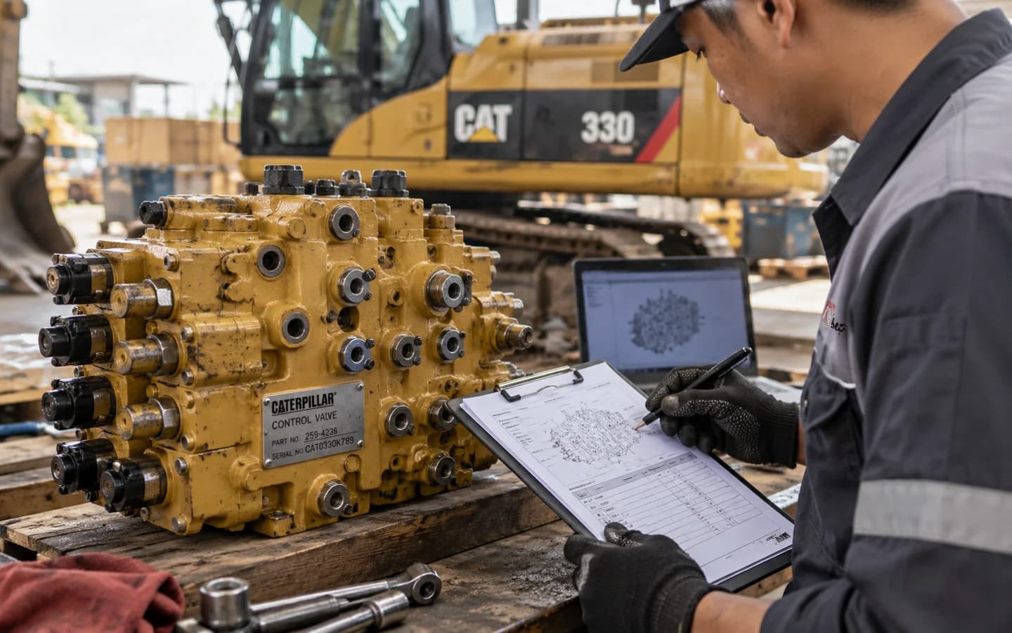 Control Valve Caterpillar 330: Ukuran, Kode Part, dan Checklist Pesanan