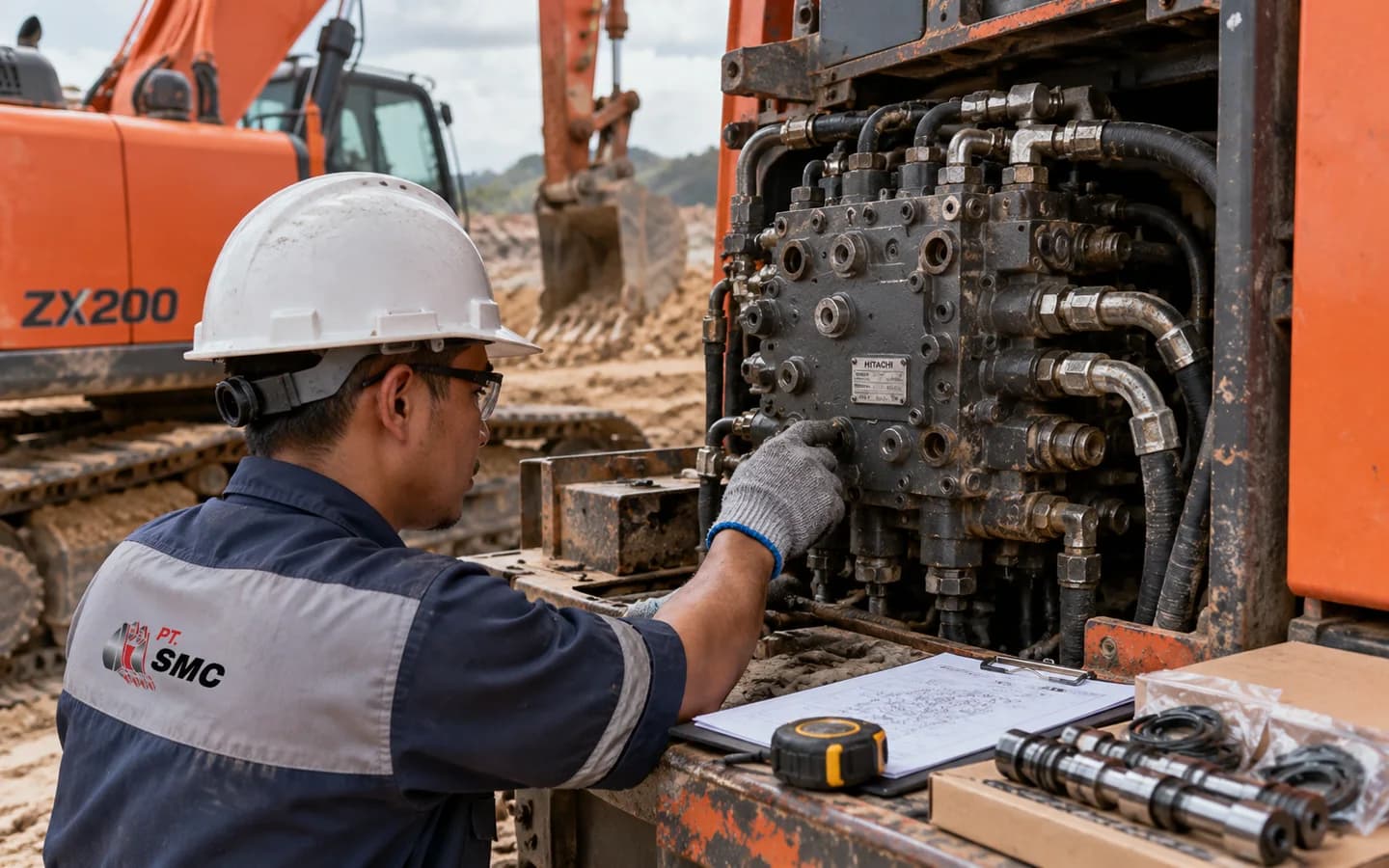 Control Valve Hitachi ZX200: Ukuran, Kode Part, dan Checklist Pesanan
