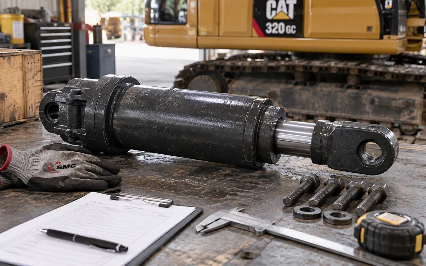 Track Adjuster Caterpillar 320 GC: Ukuran, Kode Part, dan Checklist Pesanan