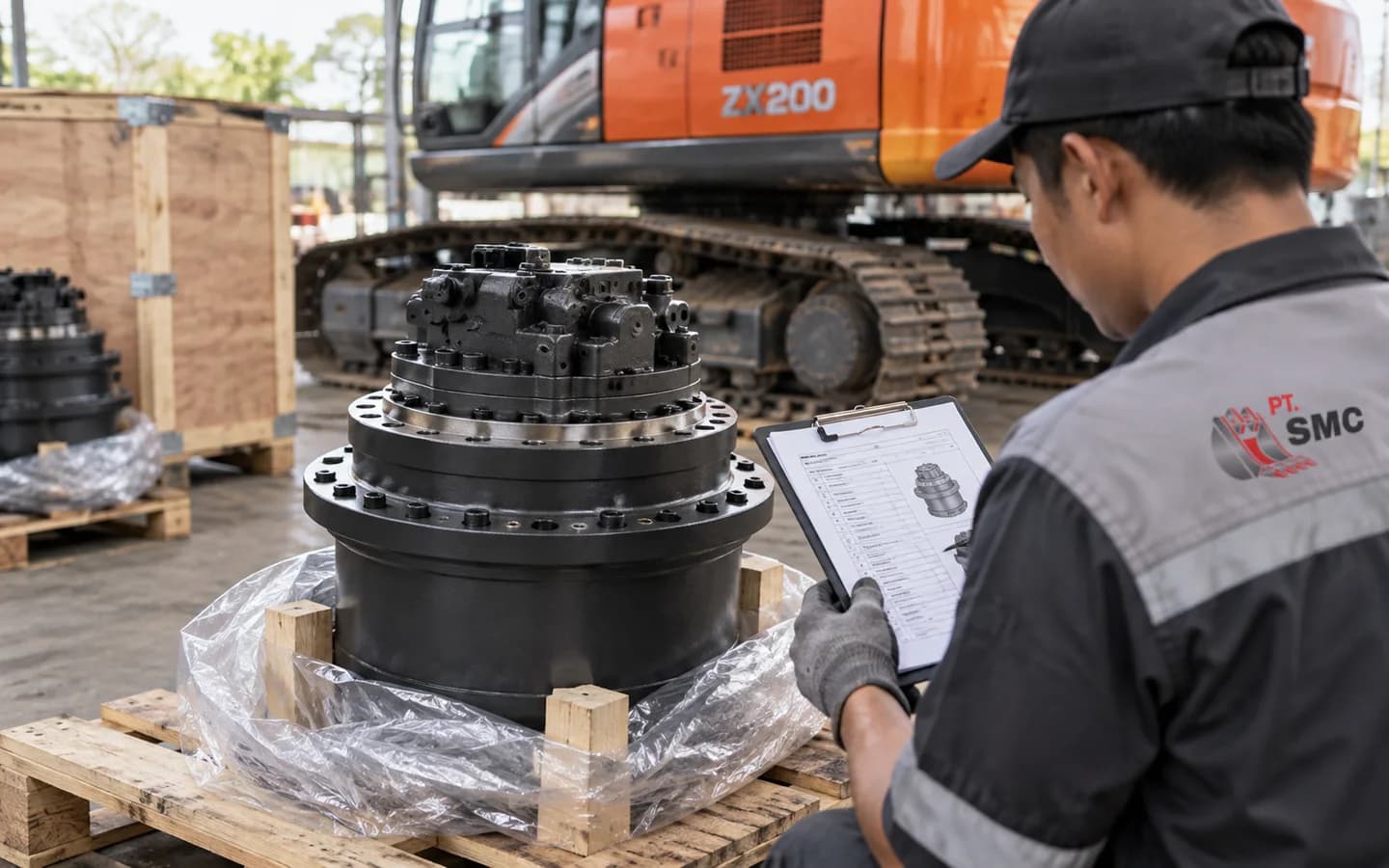 Final Drive Hitachi ZX200: Ukuran, Kode Part, dan Checklist Pesanan