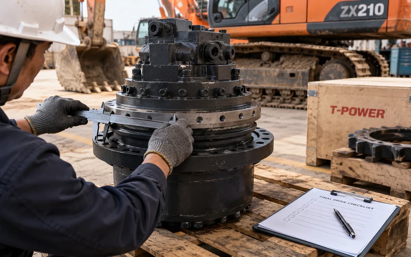 Final Drive Hitachi ZX210: Ukuran, Kode Part, dan Checklist Pesanan