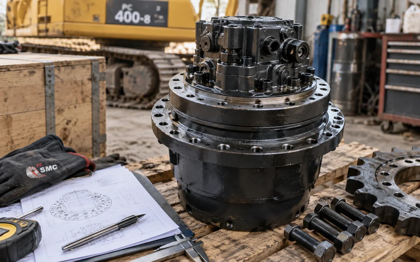 Final Drive Komatsu PC400-8: Ukuran, Kode Part, dan Checklist Pesanan