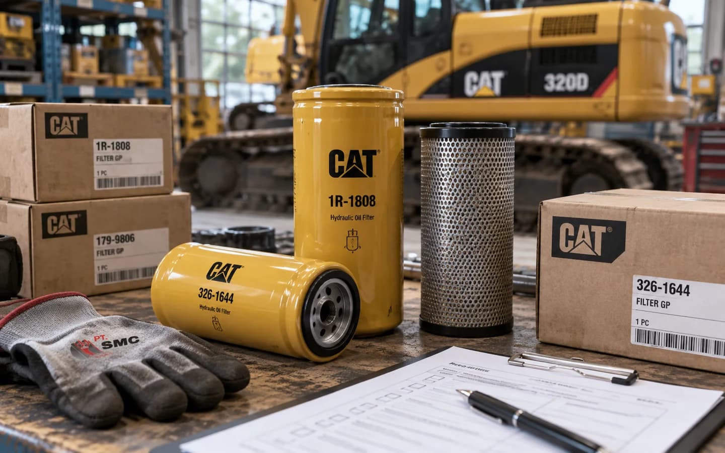 Hydraulic Filter Caterpillar 320D: Ukuran, Kode Part, dan Checklist Pesanan