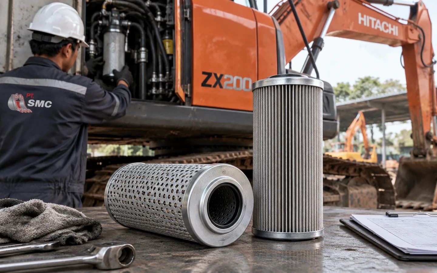 Hydraulic Filter Hitachi ZX200: Ukuran, Kode Part, dan Checklist Pesanan