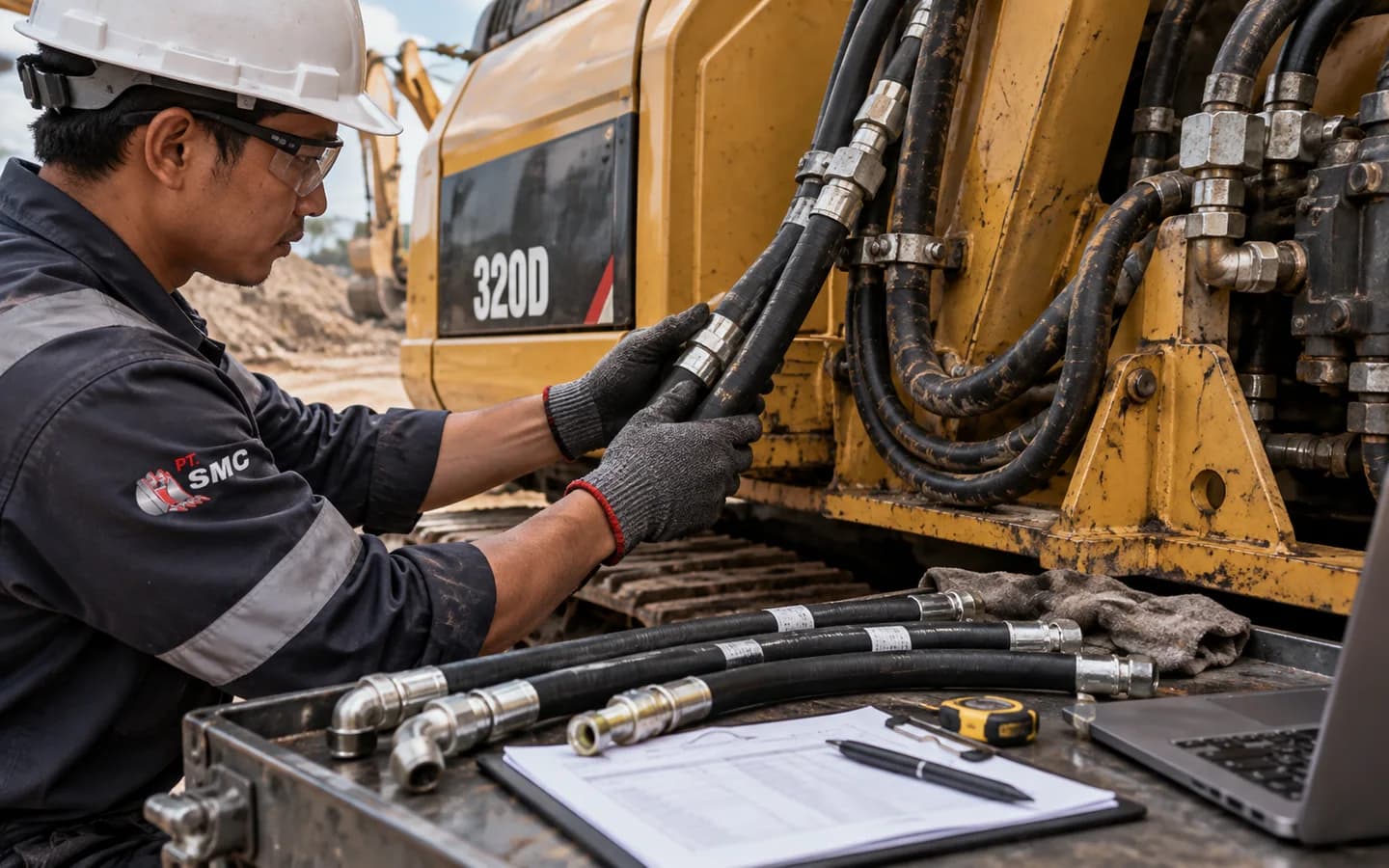 Hydraulic Hose Caterpillar 320D: Ukuran, Kode Part, dan Checklist Pesanan