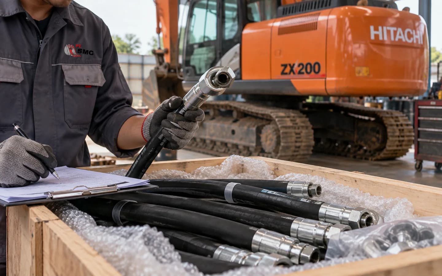 Hydraulic Hose Hitachi ZX200: Ukuran, Kode Part, dan Checklist Pesanan
