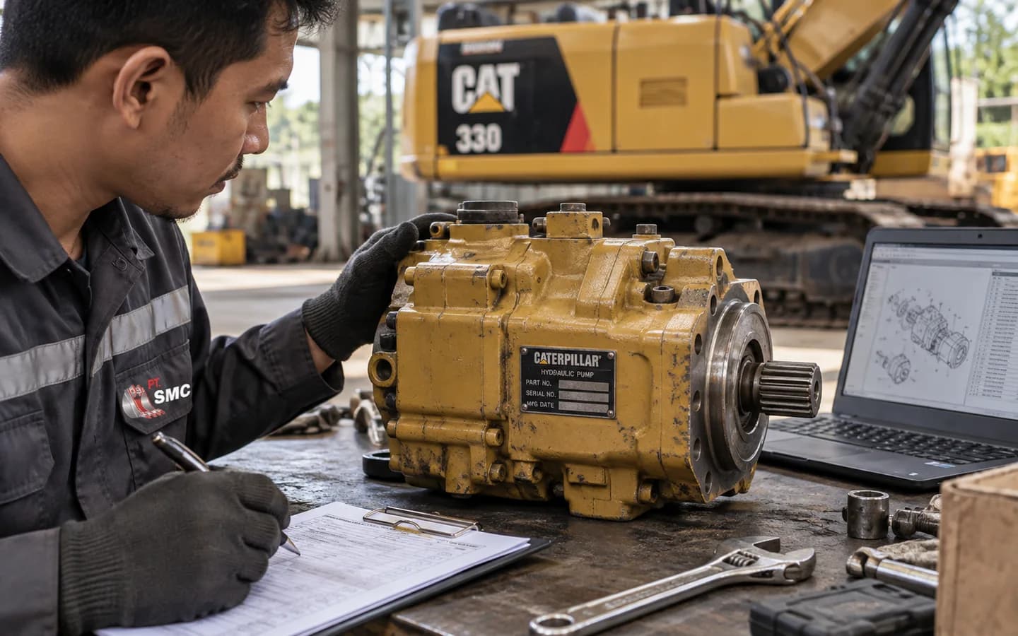 Hydraulic Pump Caterpillar 330: Ukuran, Kode Part, dan Checklist Pesanan