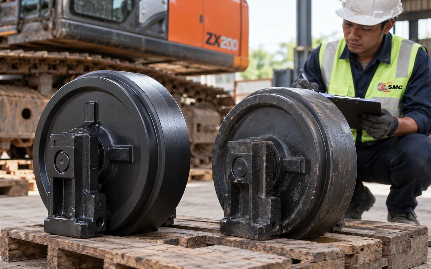 Idler Hitachi ZX200: Ukuran, Kode Part, dan Checklist Pesanan