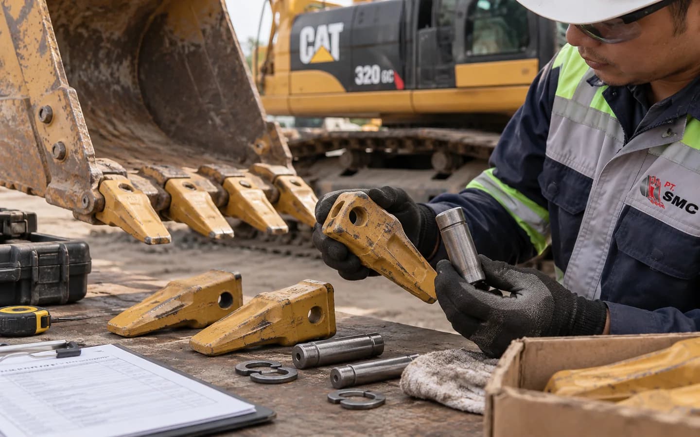 Pin Retainer Bucket Caterpillar 320 GC: Ukuran, Kode Part, dan Checklist Pesanan