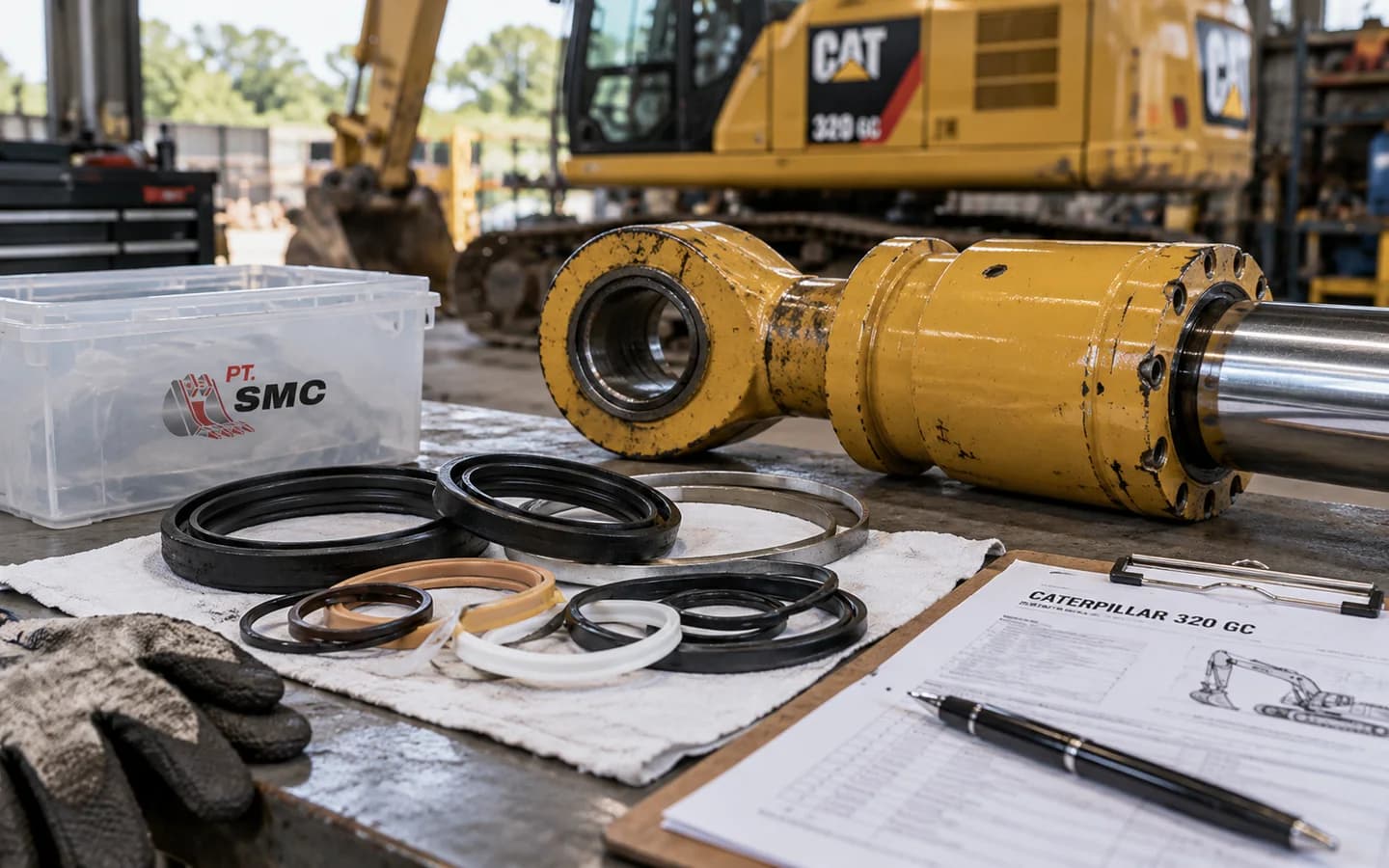 Seal Kit Cylinder Caterpillar 320 GC: Ukuran, Kode Part, dan Checklist Pesanan