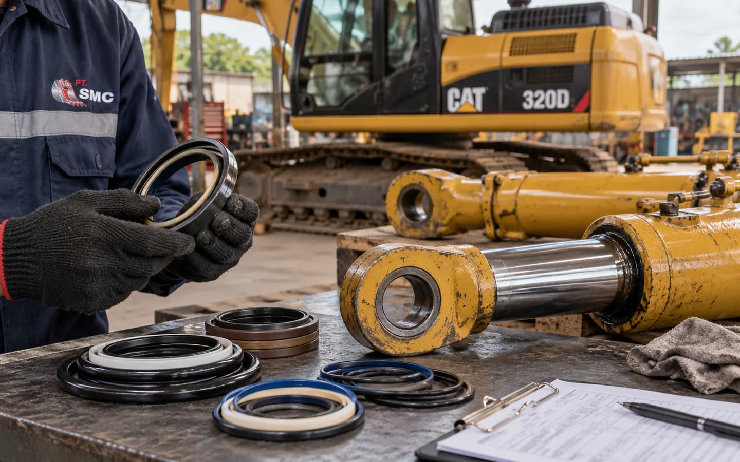 Seal Kit Cylinder Caterpillar 320D: Ukuran, Kode Part, dan Checklist Pesanan