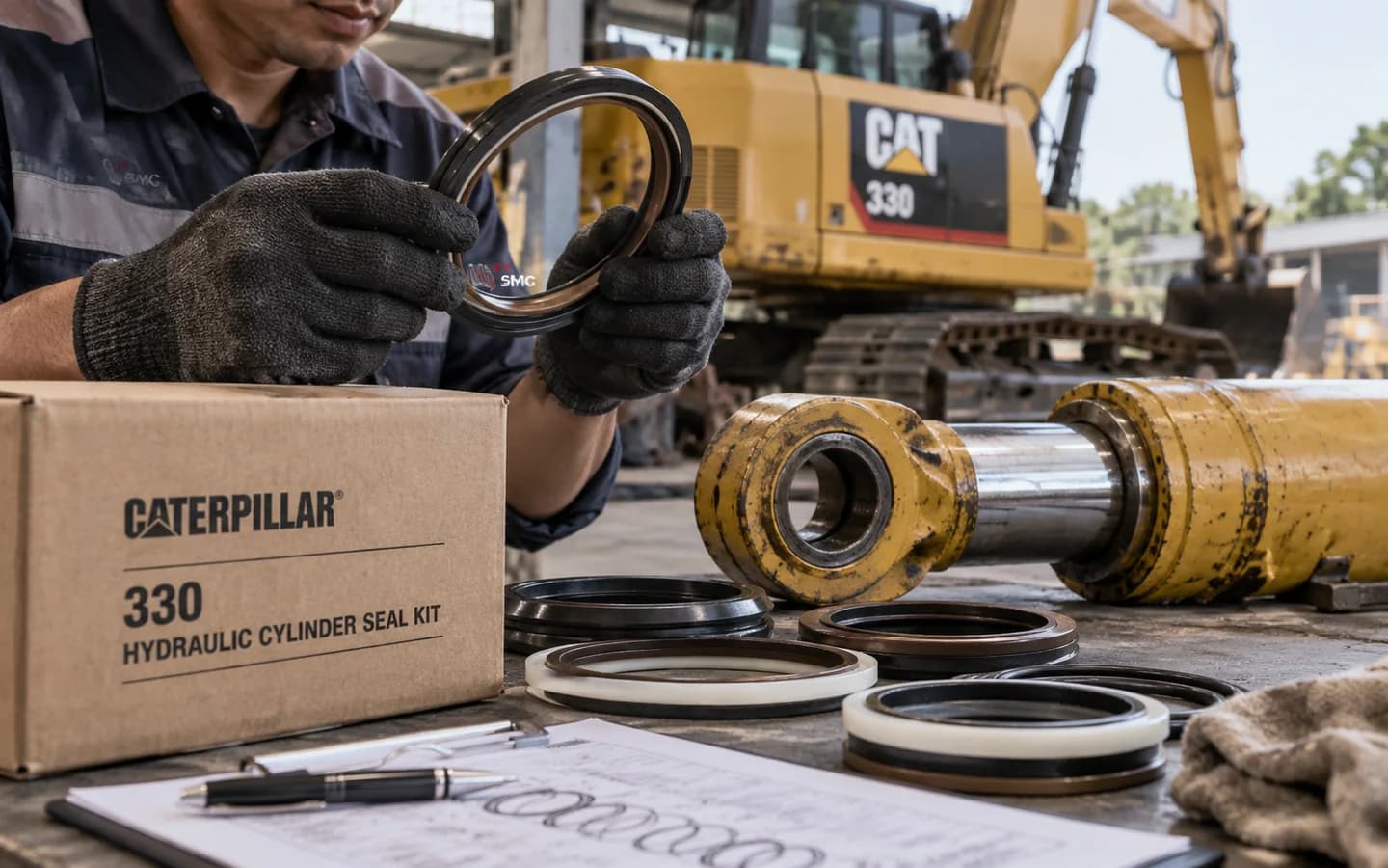 Seal Kit Cylinder Caterpillar 330: Ukuran, Kode Part, dan Checklist Pesanan